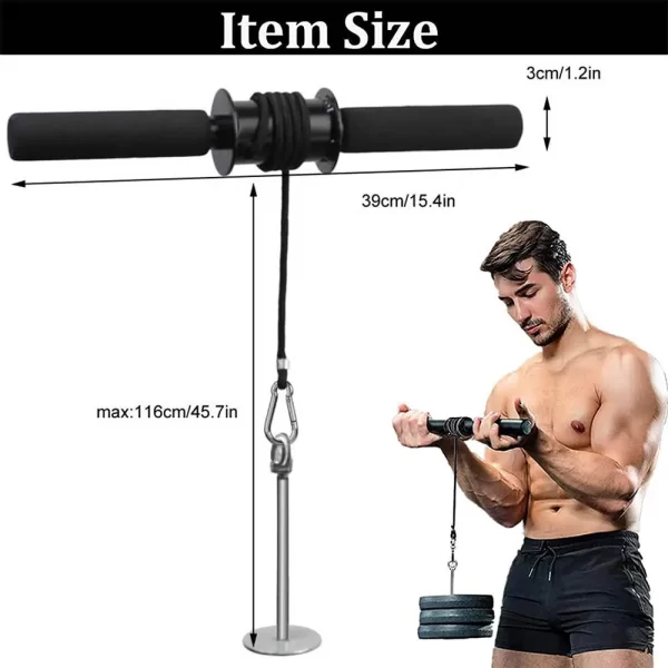 Wrist Forearm Exerciser Forearm Roller Blaster Arm Strength Trainer and Workout Fitness Equipment Home Gym Bodybuilding - Image 4