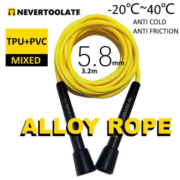 NEVERTOOLATE TPU and PVC material Skipping Rope Rapid Speed Jump Rope Tangle Free crossfit Exercise Fitness Training Workout - Image 27