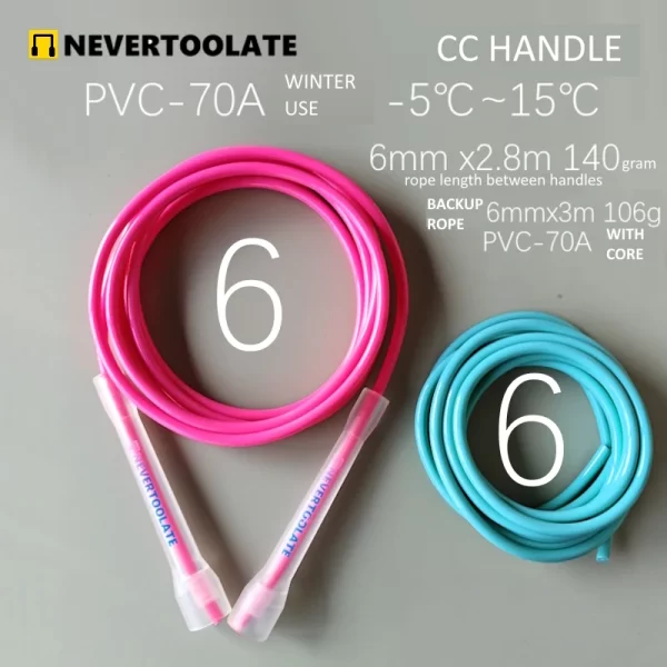 NEVERTOOLATE TPU and PVC material Skipping Rope Rapid Speed Jump Rope Tangle Free crossfit Exercise Fitness Training Workout - Image 19