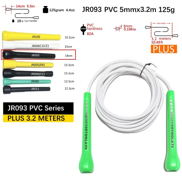 NEVERTOOLATE TPU and PVC material Skipping Rope Rapid Speed Jump Rope Tangle Free crossfit Exercise Fitness Training Workout - Image 21