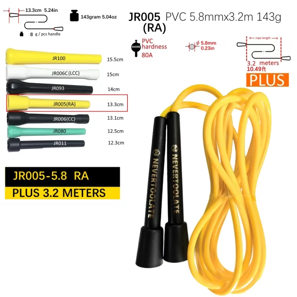 NEVERTOOLATE TPU and PVC material Skipping Rope Rapid Speed Jump Rope Tangle Free crossfit Exercise Fitness Training Workout - Image 16