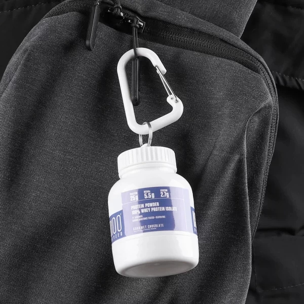 Portable Protein Powder Bottle With Whey Keychain Health Funnel Medicine Box Small Water Cup Outdoor camping Container - Image 4