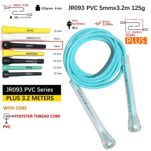 NEVERTOOLATE TPU and PVC material Skipping Rope Rapid Speed Jump Rope Tangle Free crossfit Exercise Fitness Training Workout - Image 14