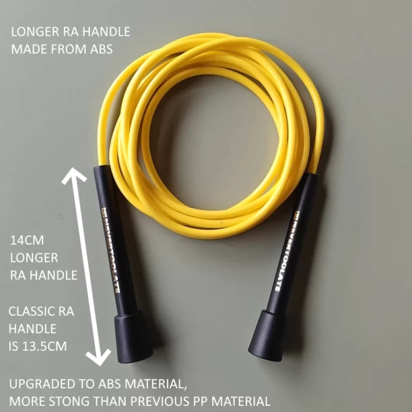 ALLOY （TPU+PVC mixed）rope soft anti cold -20℃ new material winter RA shape handle jump skip rope supper long 3.2 meters - Image 3